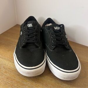 Vans Men's Athletic Low Top Textile Canvas Skate Shoes Black TB4R US 10